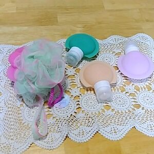 Bath and Shower Bundle, Travel Size Containers